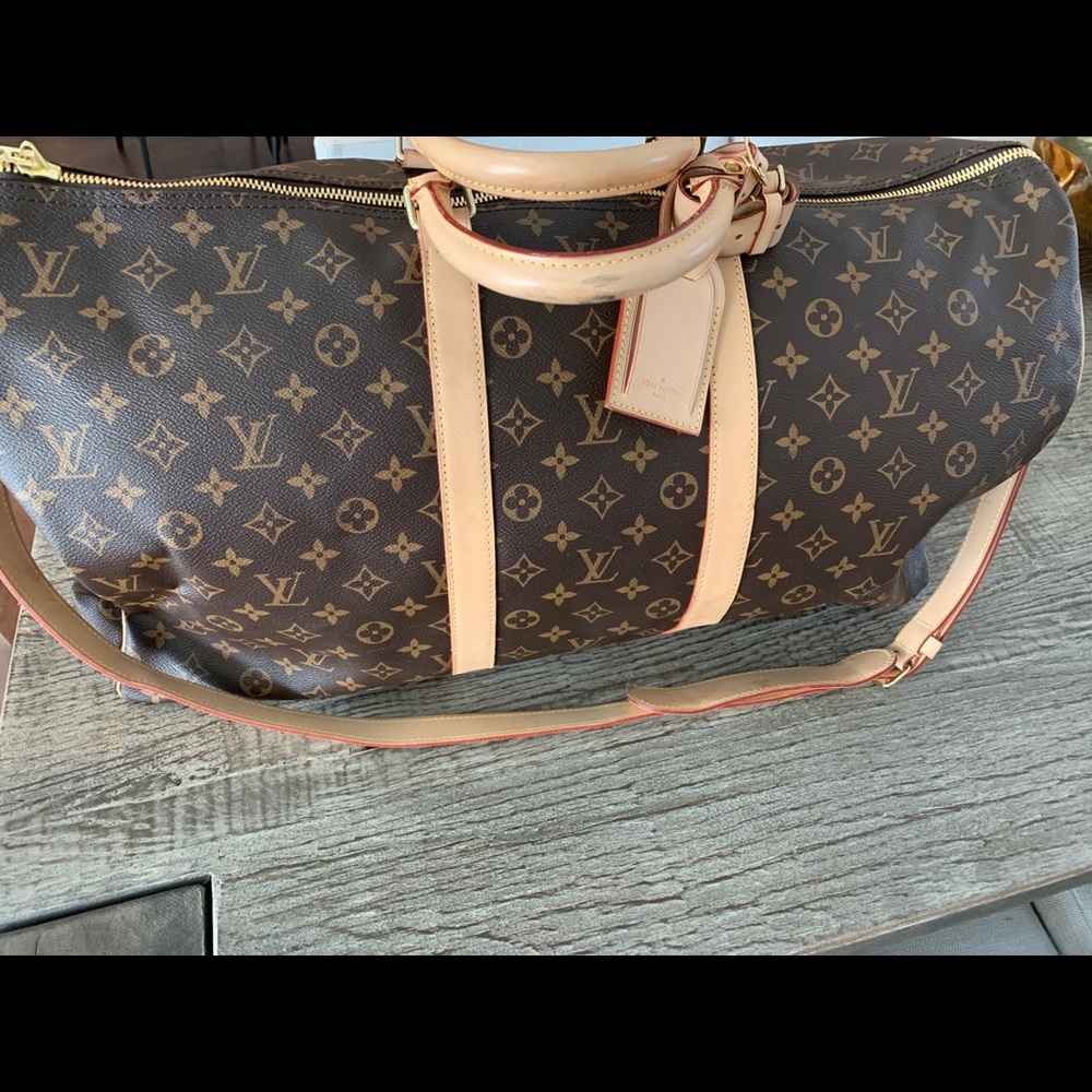 Louis Vuitton KEEPALL BANDOULIÈRE 55 Duffel Bag